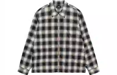 Stussy SS23 EDDIE PLAID ZIP SHIRT