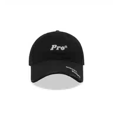 美式街头风格帽 破洞做旧立体字母刺绣时尚潮流大头围显脸小户外运动遮阳帽 棉 鸭舌帽 男女同款情侣款