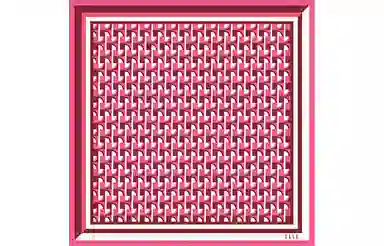 桑蚕丝丝巾送礼袋春夏新品印花桑蚕丝方巾品牌送礼出游女  女款