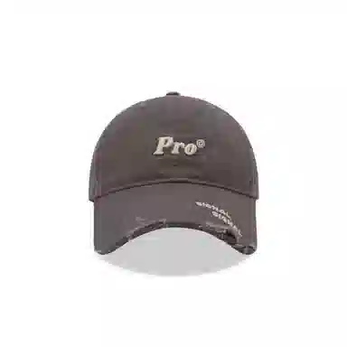 美式街头风格帽 破洞做旧立体字母刺绣时尚潮流大头围显脸小户外运动遮阳帽 棉 鸭舌帽 男女同款情侣款