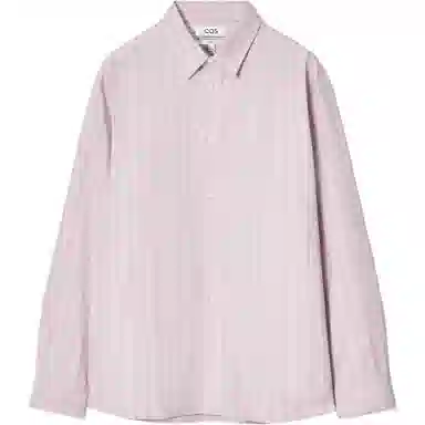 COS Long Sleeve Striped Shirt Pink