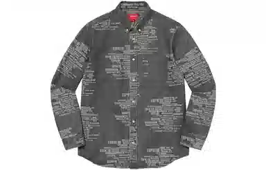 Supreme SS23 Week15 TRADEMARK JACQUARD DENIM SHIRT logo