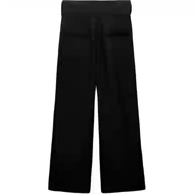 ZARA x AO YES SS25 High Waist Pleated Pants Black