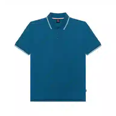 HUGO BOSS Cotton-Piqu Polo Shirt With Rubber-Print Logo Polo