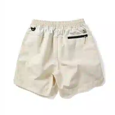 实年服工 松紧腰拼接宽松运动五分潮流休闲短裤 男款