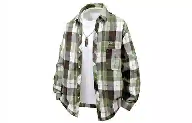 王者荣耀 鲁班七号星空梦想款美式复古多彩格纹高街简约基础款宽松小衫翻领休闲慵懒风百搭通勤长袖衬衫 男女同款