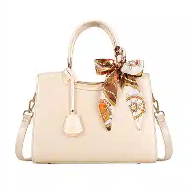 维尼奥 品牌国风提花刺绣妈妈包高颜值时尚气质休闲百搭女包简约新中式通勤托特包 合成革 手提包单肩斜挎 常规 女款 白色