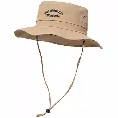 雅鹿 美式西部牛仔户外爬山垂钓旅游时尚 遮阳防晒速干透气内里防风孔绳省事百搭 聚酯纤维 渔夫帽 男女同款情侣款