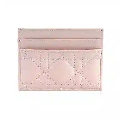 DIOR Caro Card Holder Pink