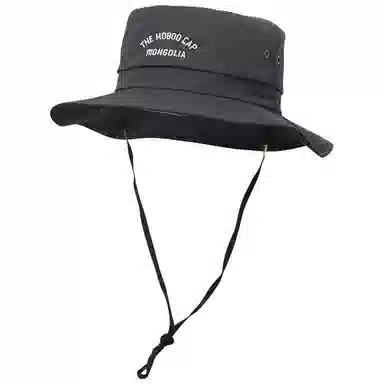 雅鹿 美式西部牛仔户外爬山垂钓旅游时尚 遮阳防晒速干透气内里防风孔绳省事百搭 聚酯纤维 渔夫帽 男女同款情侣款
