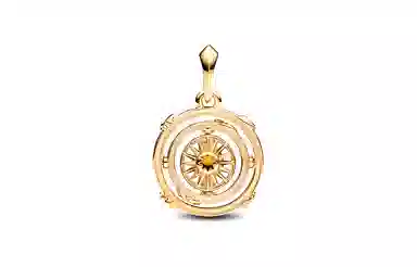Pandora Game of Thrones Rotating Star Disc Charm Gold