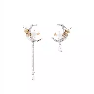 SUMIYAKI Moon Asymmetric Ear Cuff