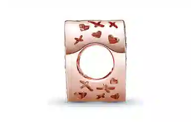 Pandora Sparkling Hand-Painted Heart Charm