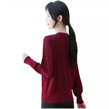 曲韩 简约时尚舒适长袖针织衫 女款