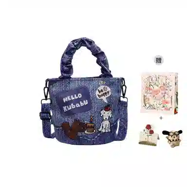 捷朗仕 休闲百搭卡通狗狗 布 手提包 女款 多色