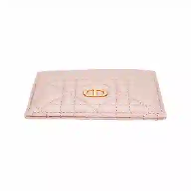 DIOR Caro Card Holder Pink