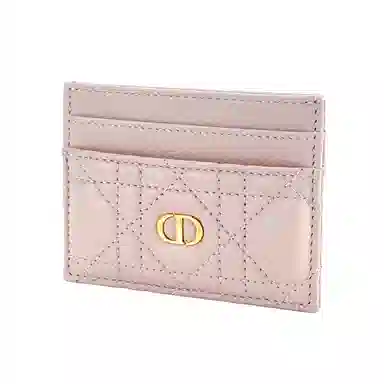 DIOR Caro Card Holder Pink