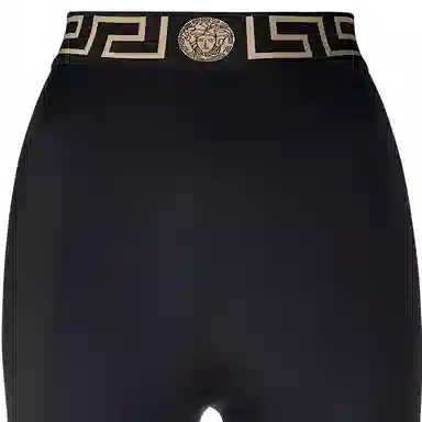 Versace FW22 Logo Cycling Shorts Black