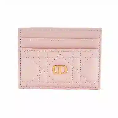 DIOR Caro Card Holder Pink