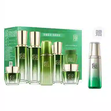 百雀羚 恒采新颜焕耀礼盒七件套装  补水保湿 紧致淡纹 水乳精华露面霜眼霜护肤套装