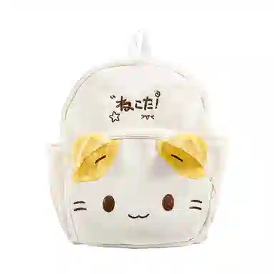 垣途者 可爱卡通动漫 聚酯纤维 双肩包 女款 白色