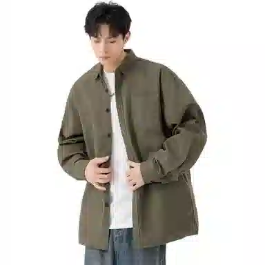 黑马漫画 日系简约百搭潮牌高级感长袖衬衫 男女同款