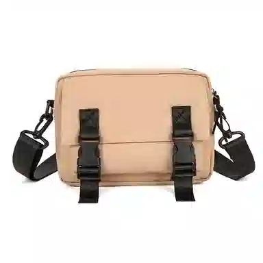 彤彤兔 纯色港风街头潮牌时尚工装 尼龙 单肩包斜挎包 男女同款情侣款 多色