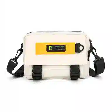 彤彤兔 百搭时尚潮流 尼龙 单肩包 男女同款情侣款 黑色/白色/卡其色