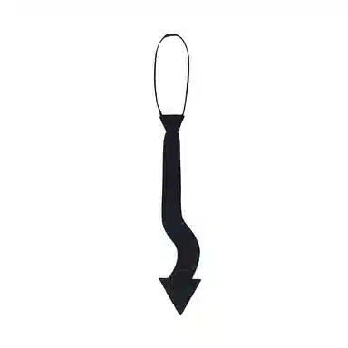 VALLEYOUTH Futuristic Arrow Tie Black