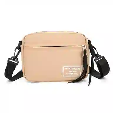彤彤兔 时尚休闲潮流 尼龙 斜挎包 常规 男女同款情侣款 黑色/白色/卡其