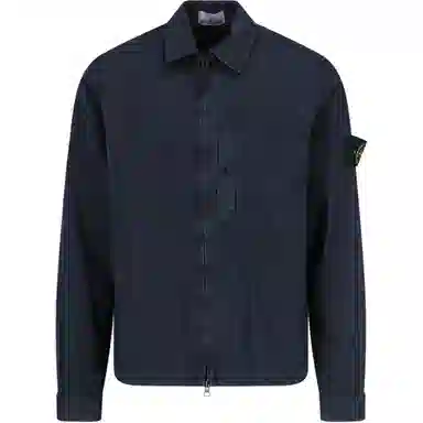 Stone Island Logo Zip Shirt