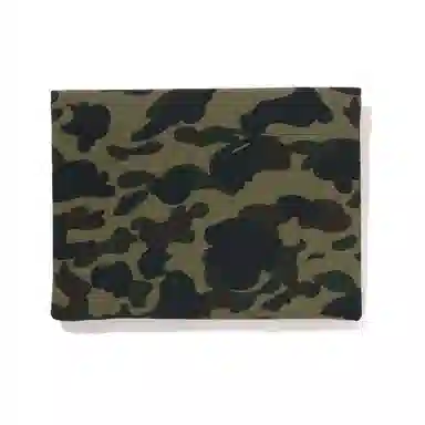 A BATHING APE 15-Inch Fabric Laptop Bag Green/Yellow