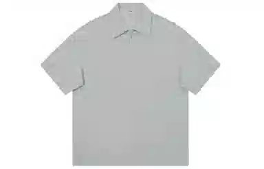 CHINISM Logo Embroidered Half-Zip Polo Shirt