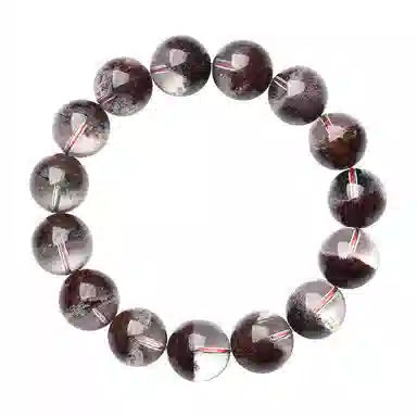 骊碧 轻奢天然红绿幽灵圆珠高档浪漫有意义 水晶 手串 女款