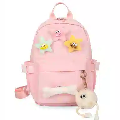 彤彤兔 日系简约小清新 尼龙 胸包 女款 多色