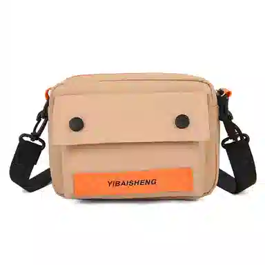 彤彤兔 日韩潮流简约可爱 尼龙 单肩斜挎包 男女同款情侣款 黑色/白色/浅灰/卡其