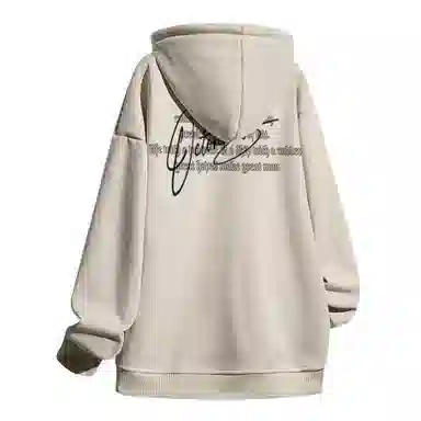 海底小纵队 美式高街重磅国潮简约字母复古基础款休闲时尚百搭学院风宽松卫衣 男女同款