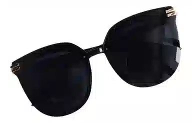 优幽兰 大脸显小百搭时尚墨镜大框防晒眼镜学生骑行简约小众户外旅行防紫外线 猫眼 太阳镜 男女同款情侣款