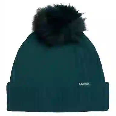 lululemon Pom Pom Cable Knit Hat Ivory Pink