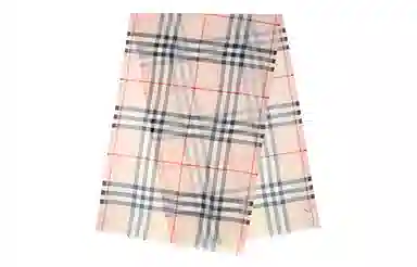 Burberry Classic Check Wool Scarf Stone