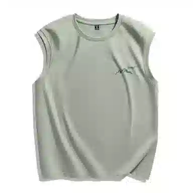 棉致 阳光山脉纯色纯棉简约柔软细腻透气亲肤舒适百搭篮球运动休闲背心 男女同款