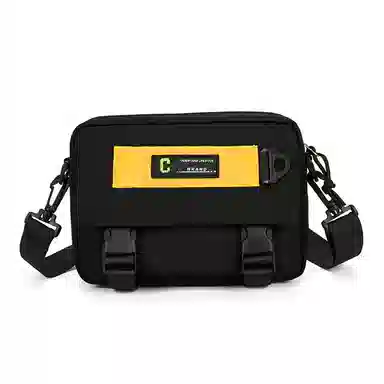 彤彤兔 百搭时尚潮流 尼龙 单肩包 男女同款情侣款 黑色/白色/卡其色