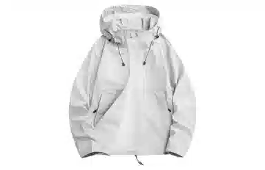 木林森 欧若风轻薄户外凉感连帽长袖简约基础纯色运动休闲通勤百搭拉链抽绳 超轻透气防虫防静电防紫外线防晒服 男女同款