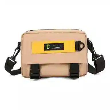 彤彤兔 百搭时尚潮流 尼龙 单肩包 男女同款情侣款 黑色/白色/卡其色