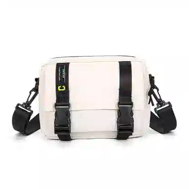 彤彤兔 工装风休闲潮流 尼龙 斜挎包 男女同款情侣款 黑色/白色/卡其色