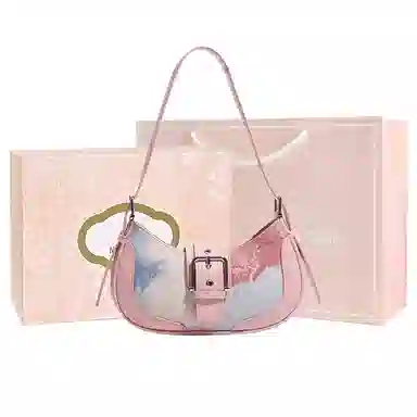 MISS GAIL Classic Rainbow Bag Pink