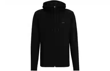 HUGO BOSS Cotton-Blend Zip-Up Hoodie With Hd Logo Print