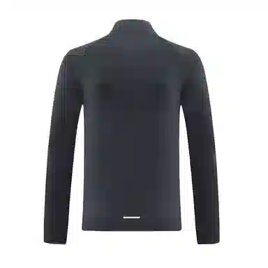 浪莎 跑步训练半拉链弹力速干立领打底衫长袖健身衣 男款