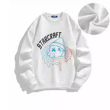 星际者 宽松休闲圆领卫衣 男女同款 加绒加厚可选