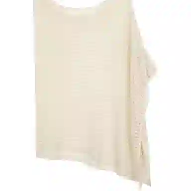 水中花 韩版镂空上衣背心两件套针织衫 女款